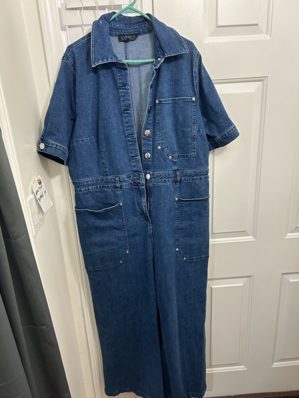 Eloquii Indigo Denim Jumpsuit